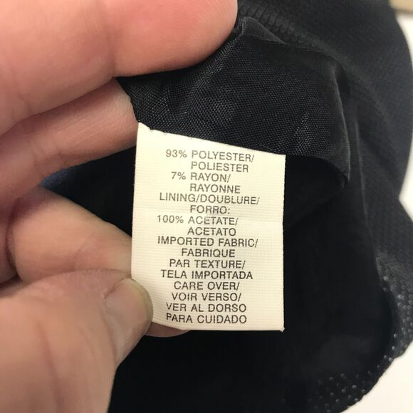 Vintage Anne Klein Skirt Womens 8 Black White Polka Dot A Line Flat Front AS IS - Picture 5 of 11